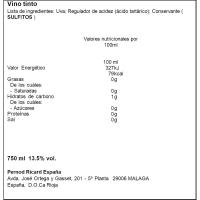 Vino Tinto Reserva Rioja CAMPO VIEJO, botella 75 cl