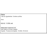 CODORNIU Benjamin cava lehorra, sorta 3x20 cl