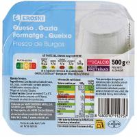 Queso fresco tradicional EROSKI, tarrina 500 g