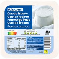 Queso fresco tradicional Burgos EROSKI, al corte, compra mínima 250 g