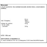 GOYA moskatel ardoa, botila 75 cl