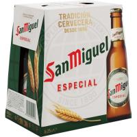 Cerveza SAN MIGUEL, pack botellín 6x25 cl