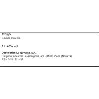 Orujo BLANCA DE NAVARRA, botella 1 litro