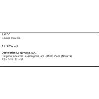 Licor de hierbas BLANCA DE NAVARRA, botella 1 litro