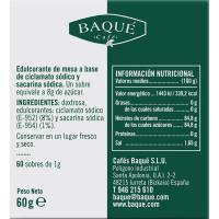 BAQUÉ edulkoratzailea, kutxa 60 zorro