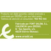 Refresco de limón EROSKI, botella 2 litros