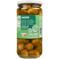 Coles de Bruselas medianas EROSKI, frasco 400 g Coles de Bruselas medianas EROSKI, frasco 400 g