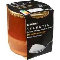 Cuajada de oveja EROSKI SELEQTIA, tarro de barro 140 g