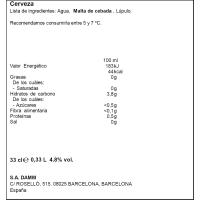 Cerveza DAMM Lager A.K. 1876, botellín 33 cl