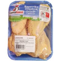 Alas de pollo de caserío EUSKO LABEL LUMAGORRI, bandeja aprox. 450 g