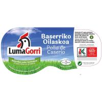 Alas de pollo de caserío EUSKO LABEL LUMAGORRI, bandeja aprox. 450 g