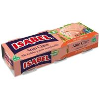 Atún claro en escabeche ISABEL, pack 3x52 g