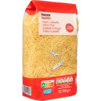 Fideo Cabellín EROSKI BASIC, paquete 500 g
