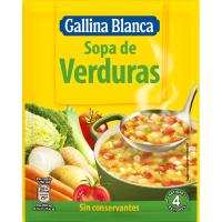Sopa de verduras GALLINA BLANCA, sobre 51 g Sopa de verduras GALLINA BLANCA, sobre 51 g