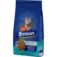 Mix de salmón-atún-verdura para gato BREKKIES, saco 1,5 kg