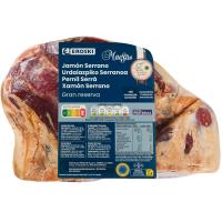 Jamón serrano g. reserva EROSKI MAESTRO, al corte, compra mínima 100 g