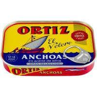 Anchoa en aceite de oliva ORTIZ, lata 50 g