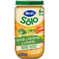 Tarrito de verduras hervidas HERO, tarro 235 g 