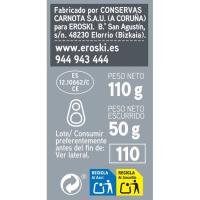 Plata del Cantábrico al ajillo EROSKI, lata 110 g