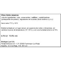 Vino Tinto Reserva Rioja LAN, botella 75 cl