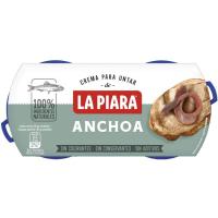 Paté de anchoa LA PIARA, pack 2x77 g