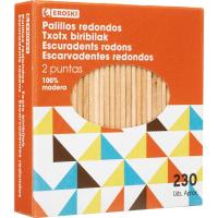 Palillo redondo EROSKI, caja 230 uds