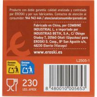 Palillo redondo EROSKI, caja 230 uds
