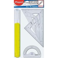 Juego de reglas MAPED, 5 piezas