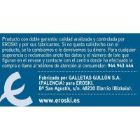 Galleta integral EROSKI BASIC, pack 4x200 g