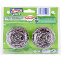 Estropajo inoxidable SPONTEX, pack 2+1 uds