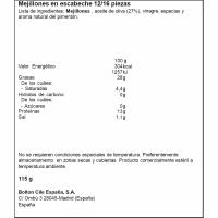 Mejillón en escabeche 12/16 piezas CUCA, lata 115 g
