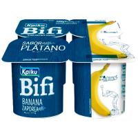 Bifidus Activium sabor plátano KAIKU, pack 4x125 g