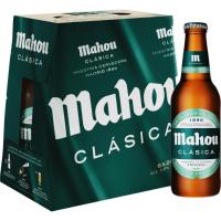 Cerveza MAHOU Clásica, pack botellín 6x25 cl