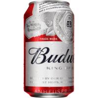 Cerveza americana BUDWEISER, lata 33 cl
