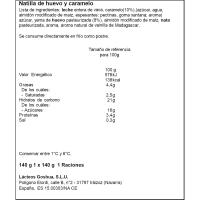Natillas de huevo con caramelo GOSHUA, tarro de barro 140 g