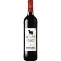 Vino Tinto Joven De La Tierra de Castilla SOLAZ, botella 75 cl