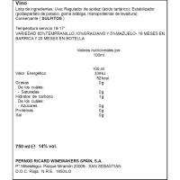 Vino Tinto Reserva Rioja AZPILICUETA, botella 75 cl