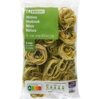 Nidos de espinaca EROSKI, paquete 500 g