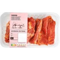 EROSKI txerri saiheski ontzutua tiratan, erretilua gutxi gorabehera 500 g