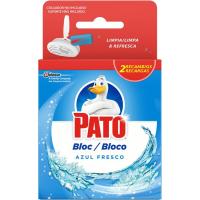 Regambio de colgador wc azul fresco PATO, pack 2x40 g
