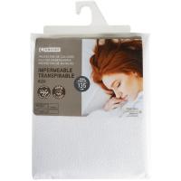 Protector de colchón, impermeable, transpirable, Rizo, 80% algodón y 20% poliéster EROSKI