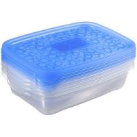 Fiambrera hermética rectangular Take Away, plástico CURVER, set 4 uds x 1 litro