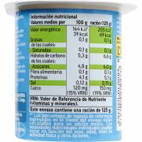 Yogur desnatado con melocotón EROSKI, pack 4x125 g
