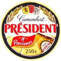 PRESIDENT Camembert gazta zatiak, kutxa 250 g