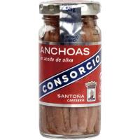 Anchoa en aceite de oliva CONSORCIO, frasco 55 g 