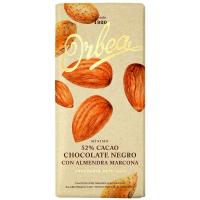 Chocolate negro con almendras ORBEA, tableta 125 g