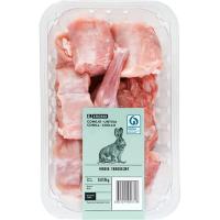 1/2 Conejo troceado EROSKI, bandeja aprox. 670 g