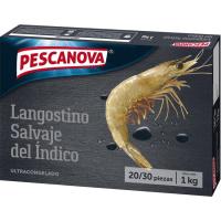 Langostino Banana 20/30 piezas PESCANOVA, caja 1 kg