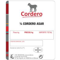Cuarto de cordero para asar EROSKI, bandeja aprox. 2.7 kg