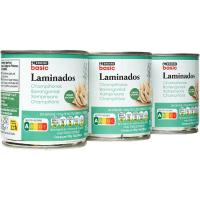 Champiñon laminado EROSKI BASIC, pack 3x105 g